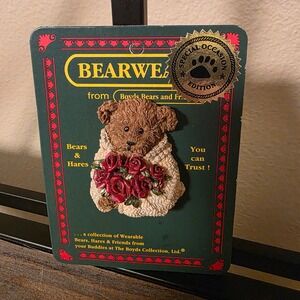 Vintage Boyds Bears Bearwear Collection Special Edition Pin Brooch Teddy Bear